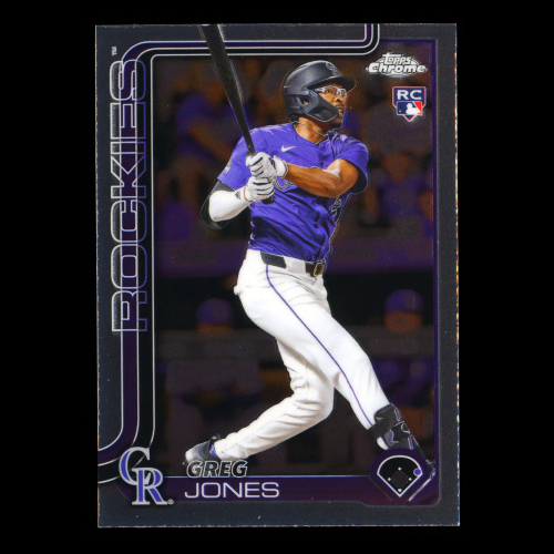 Greg Jones RC 2025 Topps Chrome Rookie Rockies