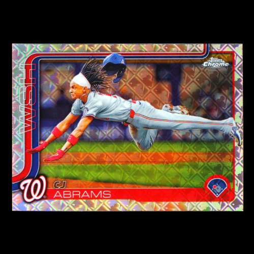 CJ Abrams 2025 Topps Chrome Logofractor Nationals