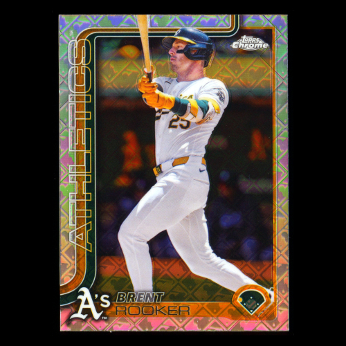 Brent Rooker 2025 Topps Chrome Logofractor Athletics