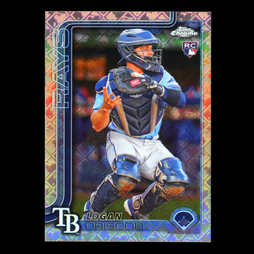 Logan Driscoll RC 2025 Topps Chrome Logofractor Rookie Rays