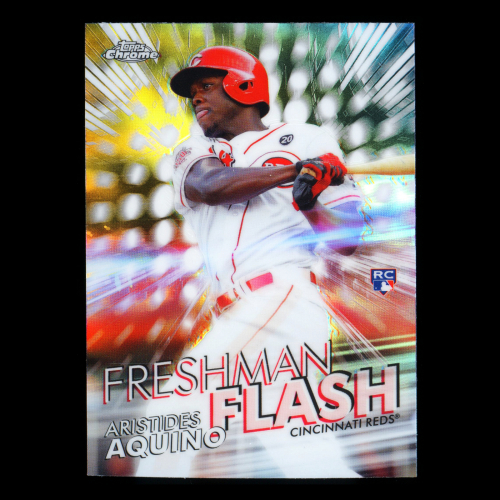 Aristides Aquino RC 2020 Topps Chrome Freshman Flash Rookie Reds