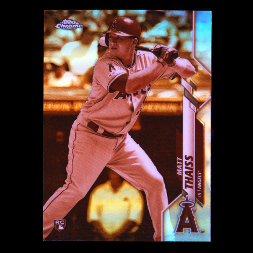 Matt Thaiss RC 2020 Topps Chrome Sepia Refractors Rookie Angels