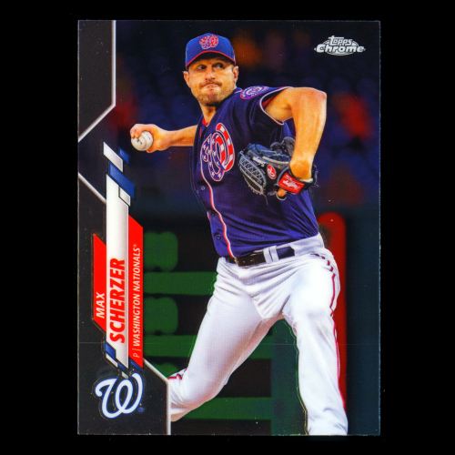 Max Scherzer 2020 Topps Chrome Nationals