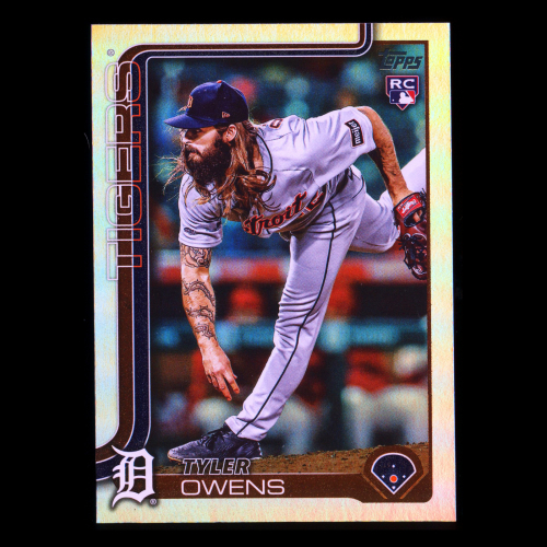 Tyler Owens RC 2025 Topps Update Rainbow Foil Rookie Tigers