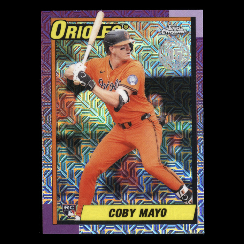 Coby Mayo RC 2025 Topps Update '90 Topps Silver Pack Chrome Rookie Orioles