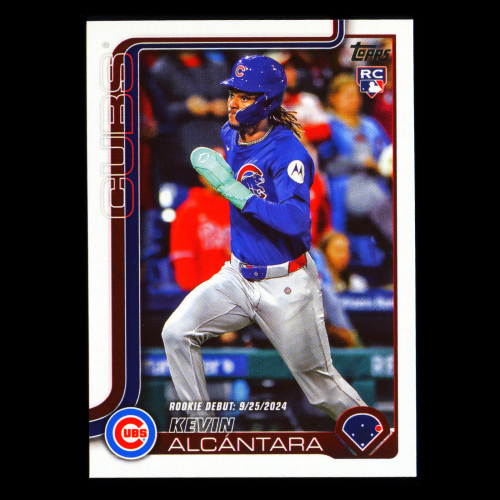 Kevin Alcntara 2025 Topps Update Rookie Debut Cubs