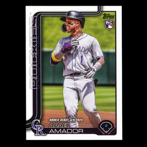 Adael Amador 2025 Topps Update Rookie Debut Rockies
