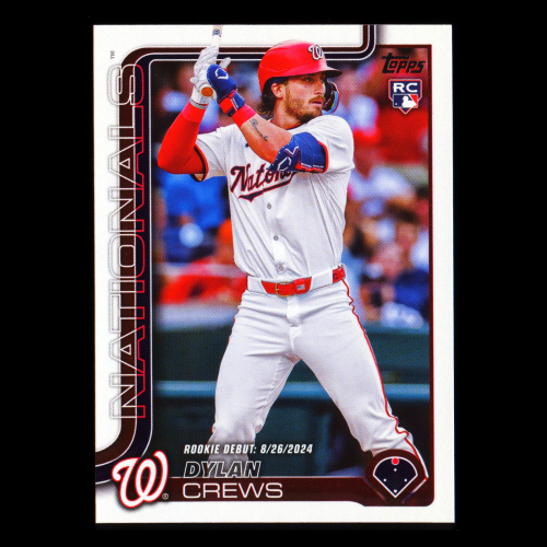 Dylan Crews 2025 Topps Update Rookie Debut Nationals