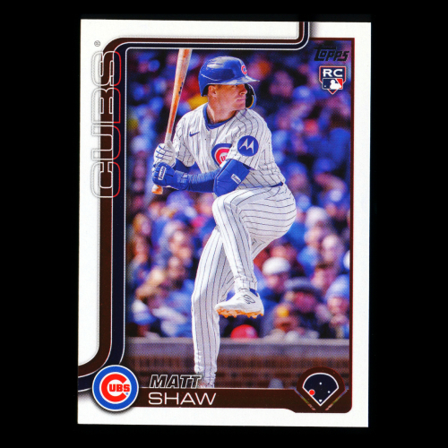 Matt Shaw RC 2025 Topps Update Rookie Cubs