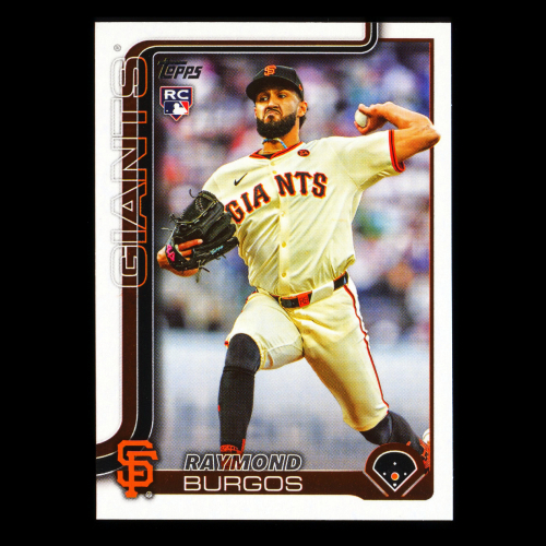 Raymond Burgos RC 2025 Topps Update Rookie Giants
