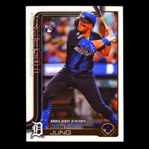 Jace Jung 2025 Topps Update Rookie Debut Tigers