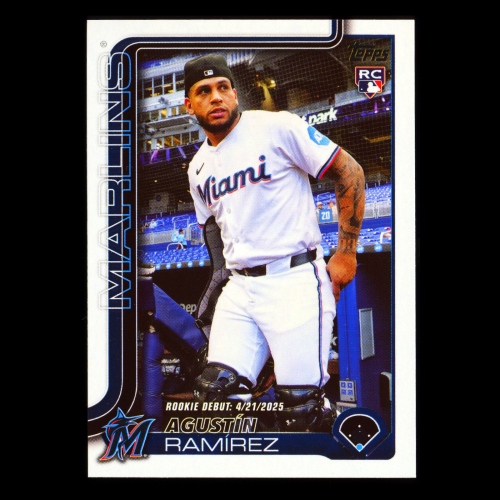 Agustn Ramrez 2025 Topps Update Rookie Debut Marlins