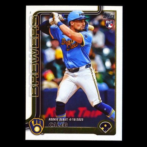 Caleb Durbin 2025 Topps Update Rookie Debut Brewers