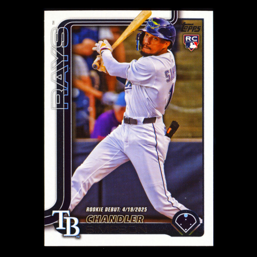Chandler Simpson 2025 Topps Update Rookie Debut Rays