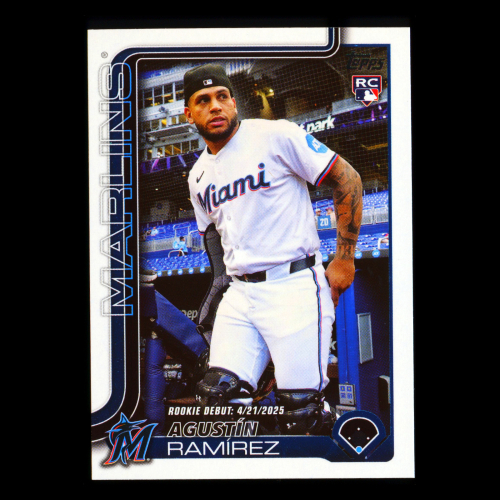 Agustn Ramrez 2025 Topps Update Rookie Debut Marlins