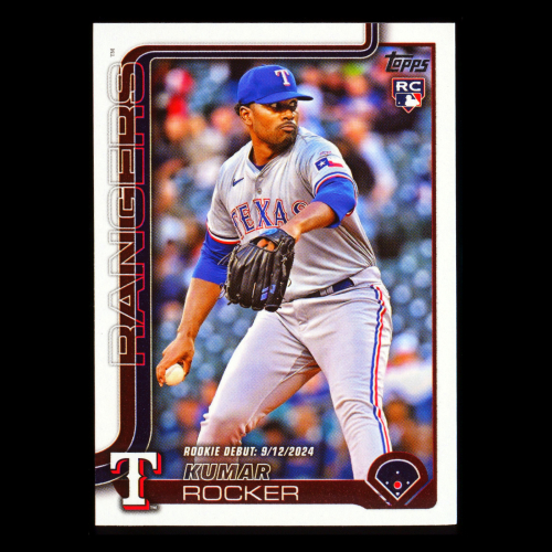 Kumar Rocker 2025 Topps Update Rookie Debut Rangers