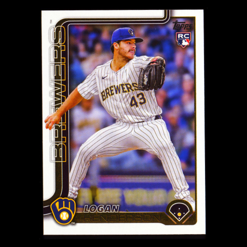 Logan Henderson RC 2025 Topps Update Rookie Brewers