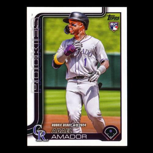 Adael Amador 2025 Topps Update Rookie Debut Rockies