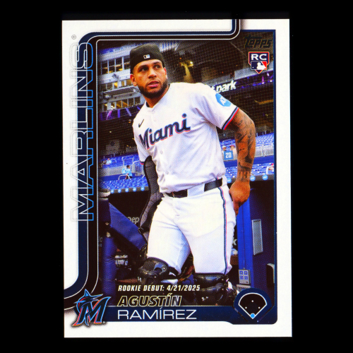 Agustn Ramrez 2025 Topps Update Rookie Debut Marlins