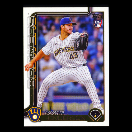 Logan Henderson RC 2025 Topps Update Rookie Brewers