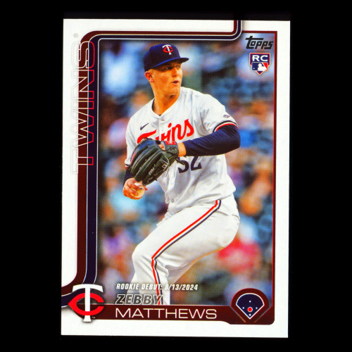 Zebby Matthews 2025 Topps Update Rookie Debut Twins
