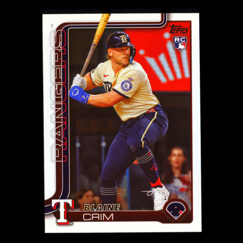 Blaine Crim RC 2025 Topps Update Rookie Rangers