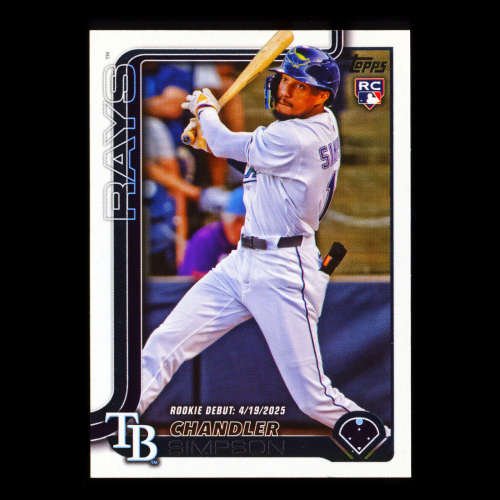 Chandler Simpson 2025 Topps Update Rookie Debut Rays