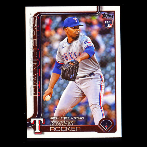 Kumar Rocker 2025 Topps Update Rookie Debut Rangers