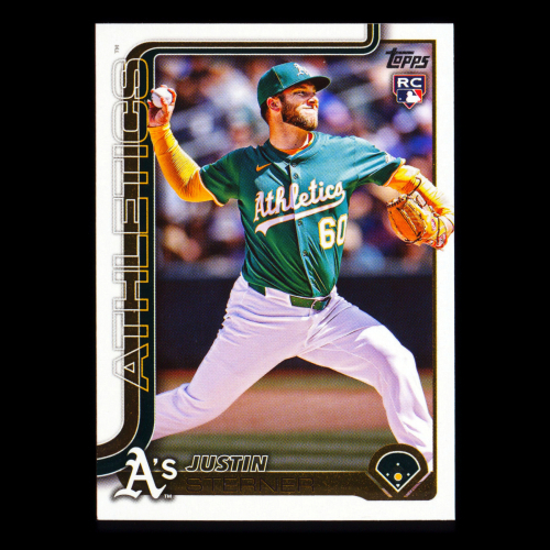 Justin Sterner RC 2025 Topps Update Rookie Athletics