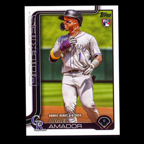 Adael Amador 2025 Topps Update Rookie Debut Rockies