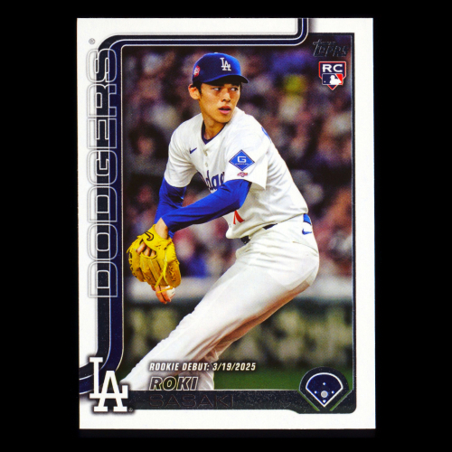 Roki Sasaki 2025 Topps Update Rookie Debut Dodgers