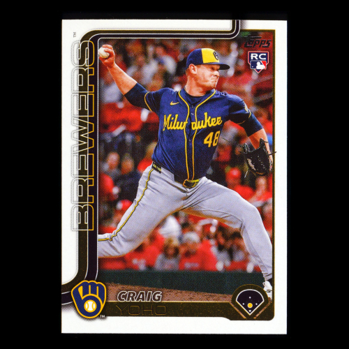 Craig Yoho RC 2025 Topps Update Rookie Brewers