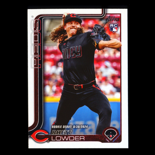 Rhett Lowder 2025 Topps Update Rookie Debut Reds