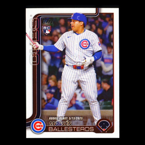 Moiss Ballesteros 2025 Topps Update Rookie Debut Cubs