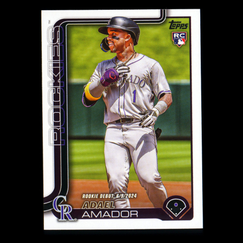 Adael Amador 2025 Topps Update Rookie Debut Rockies