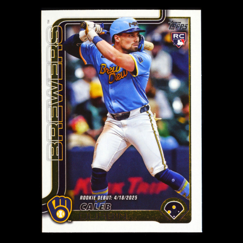 Caleb Durbin 2025 Topps Update Rookie Debut Brewers