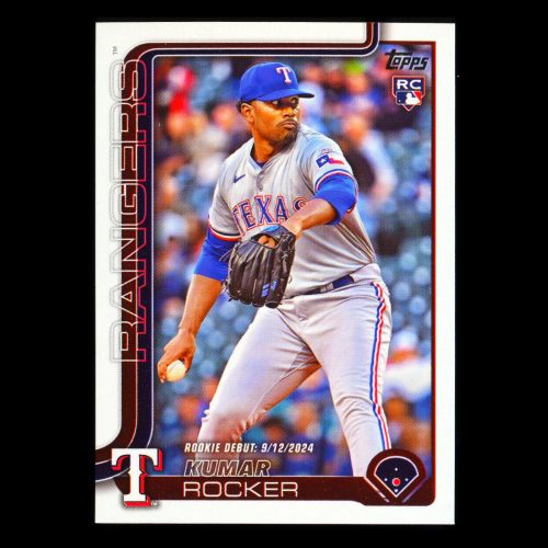 Kumar Rocker 2025 Topps Update Rookie Debut Rangers
