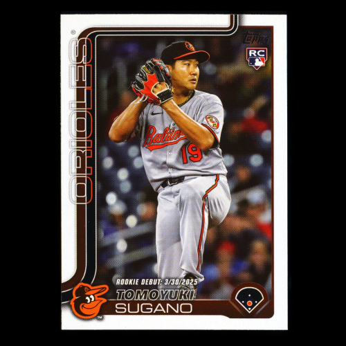 Tomoyuki Sugano 2025 Topps Update Rookie Debut Orioles