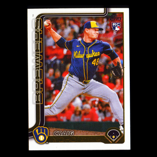 Craig Yoho RC 2025 Topps Update Rookie Brewers