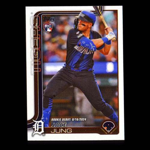 Jace Jung 2025 Topps Update Rookie Debut Tigers