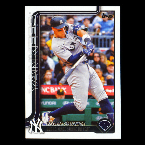 Aaron Judge 2025 Topps Update Checklist Yankees