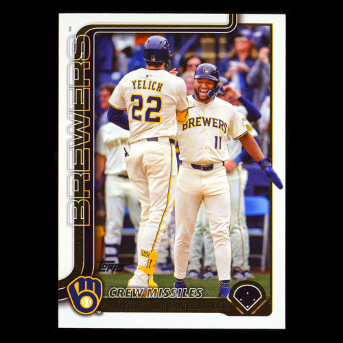 Christian Yelich - Jackson Chourio 2025 Topps Update Veteran Combos Brewers