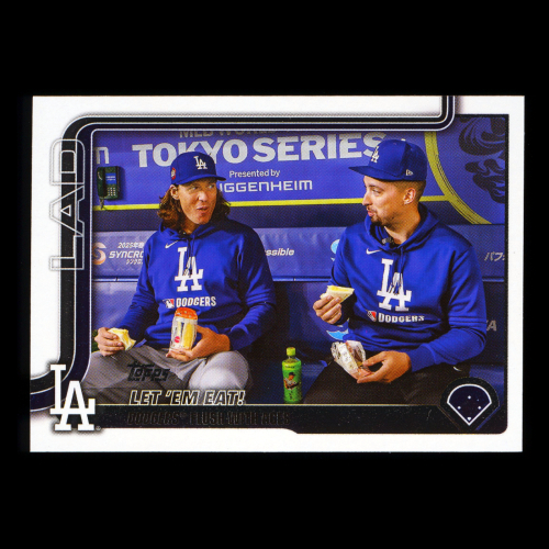 Blake Snell - Tyler Glasnow 2025 Topps Update Veteran Combos Dodgers
