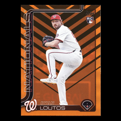 Ryan Loutos RC 2025 Topps Update Orange and Black Foil Rookie Nationals
