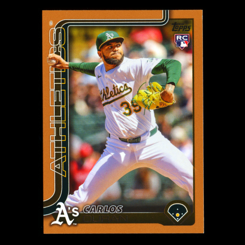 Carlos Duran RC 2025 Topps Update Gold Rookie Athletics 0212/2025