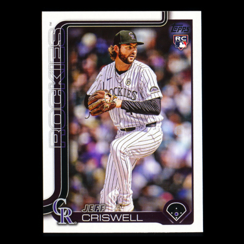 Jeff Criswell RC 2025 Topps Update Rookie Rockies