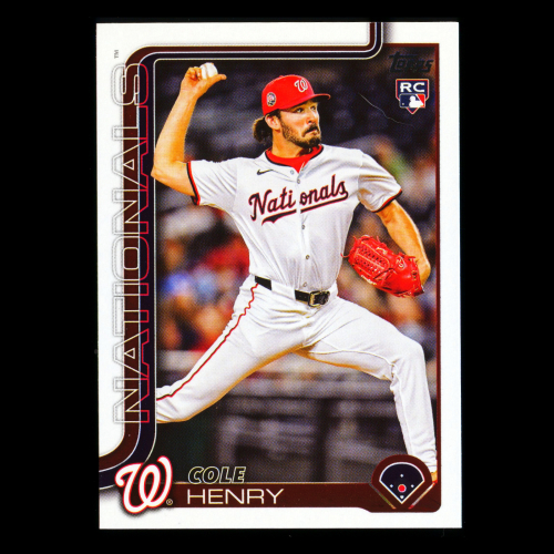 Cole Henry RC 2025 Topps Update Rookie Nationals