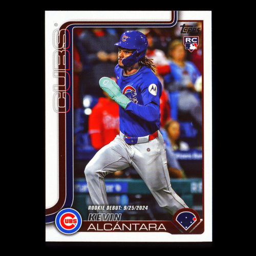 Kevin Alcntara 2025 Topps Update Rookie Debut Cubs