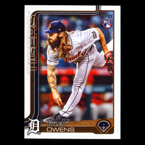 Tyler Owens RC 2025 Topps Update Rookie Tigers