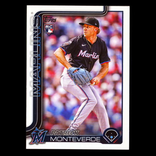 Patrick Monteverde RC 2025 Topps Update Rookie Marlins